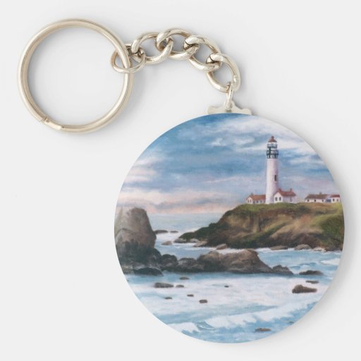 Duvan pekar fyren Keychain Nyckelring