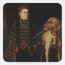 Dvärgen av huvudsakliga Granvelle, c.1560 Klistermärken