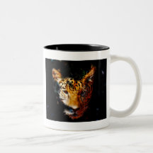 Dyka upp för tiger kaffe kopp