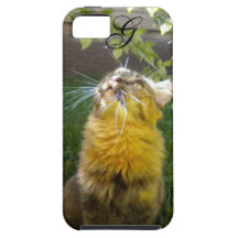 Dyrbart fodral för kattungeMonogramiPhone 5 iPhone 5 Case-Mate Skydd