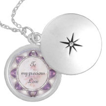 Dyrbart kärleksilverhalsband