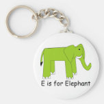 E är för elefant nyckelringar