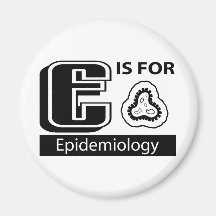 E är för Epidemiology Kylskåpmagneter