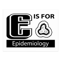 E är för Epidemiology Vykort