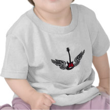 e-guitar wings shirts