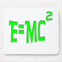 E=MC2 (grönt) Mus Matta
