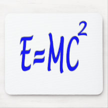 E = MC 2 (blått) Musmatta