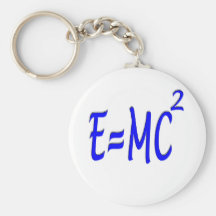 E = MC 2 (blått) Nyckel Ring