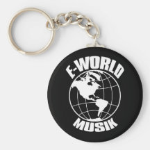 E-Värld Musik Keychain Nyckel Ringar