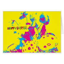 Easter Card yellow Karte