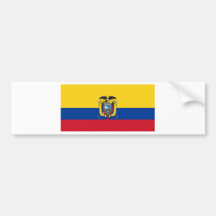 Ecuador flagga bildekaler