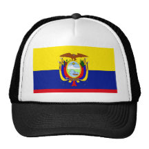 Ecuador högkvalitativ flagga trucker keps