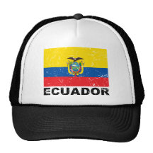 Ecuador vintageflagga kepsar