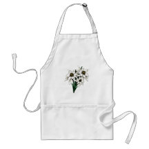 Edelweiss blommor förkläde