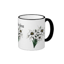 Edelweiss blommor kaffe muggar