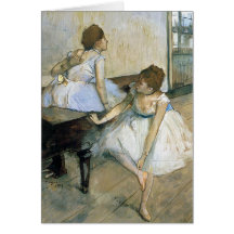 Edgar Degas - att vila för dansare Kort