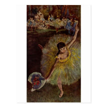 Edgar Degas - avsluta av arabesquen 1877 Vykort