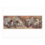 Edgar Degas - dansare skor den destinerade rödhåri Vykort