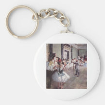 Edgar Degas - dansen klassificerar 1875 olje- kanf Nyckelringar