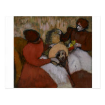 Edgar Degas - den olje- kanfasen för Milliners 189 Vykort