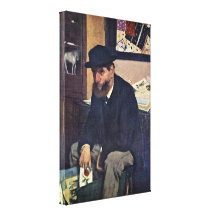 Edgar Degas - samlaren av tryck Canvasduk Med Gallerikvalitet