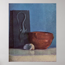 Edgar Degas - stilleben med olja för ödla 1958-60 Affischer