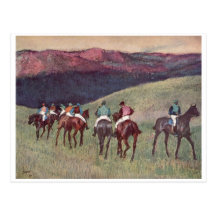 Edgar Degas - tävlinghästar som utbildar 1894 race Vykort