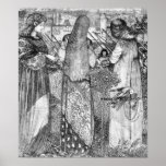 Edward Burne-Jones som går till striden 1858 Posters