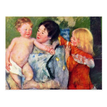 Efter badet av Cassatt Mary (bäst kvalitets-) Vykort