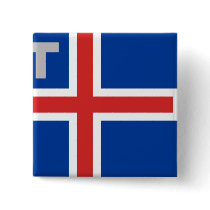 Egenar och ensignen av Island, bland sjunker Knappar