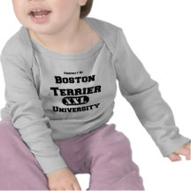 Egendom av den Boston Terrieruniversiteten T-shirt
