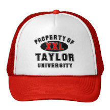 Egendom av den Taylor universiteten Mesh Kepsar