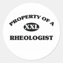 Egendom av en RHEOLOGIST Rund Klistermärke