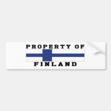 Egendom av Finland Bildekal