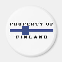 Egendom av Finland Kylskåpsnagnet