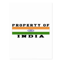Egendom av Indien Vykort