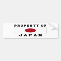Egendom av Japan Bildekaler