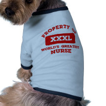 Egendom av världsmästaresjuksköterskan djur shirt