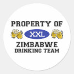 Egendom av Zimbabwe som dricker laget Klistermärken