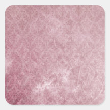 Egentligen bekymrad rosa damast fyrkantiga klistermärken