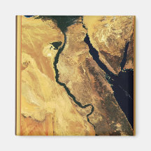 Egypten från rymden magnet för kylskåp