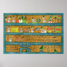 Egyptisk väggkonst affisch