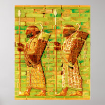 Egyptisk väggkonst affisch