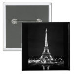Eiffel torn på natten - B/W Pins