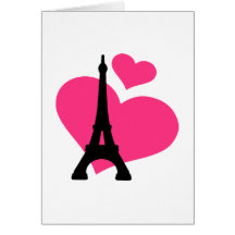 Eiffel torn Paris Hälsnings Kort