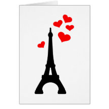 Eiffel torn Paris Hälsnings Kort
