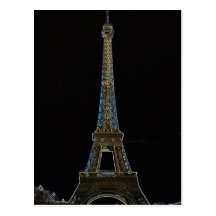 Eiffel tornvykort