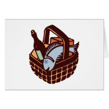Einkaufskorb shopping basket grußkarte