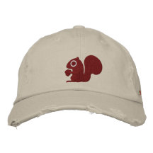 Ekorre Broderad Baseball Keps