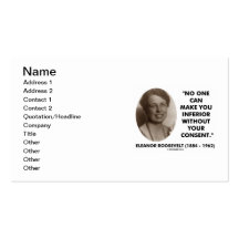 Eleanor Roosevelt inget kan göra dig underlägsen Visit Kort